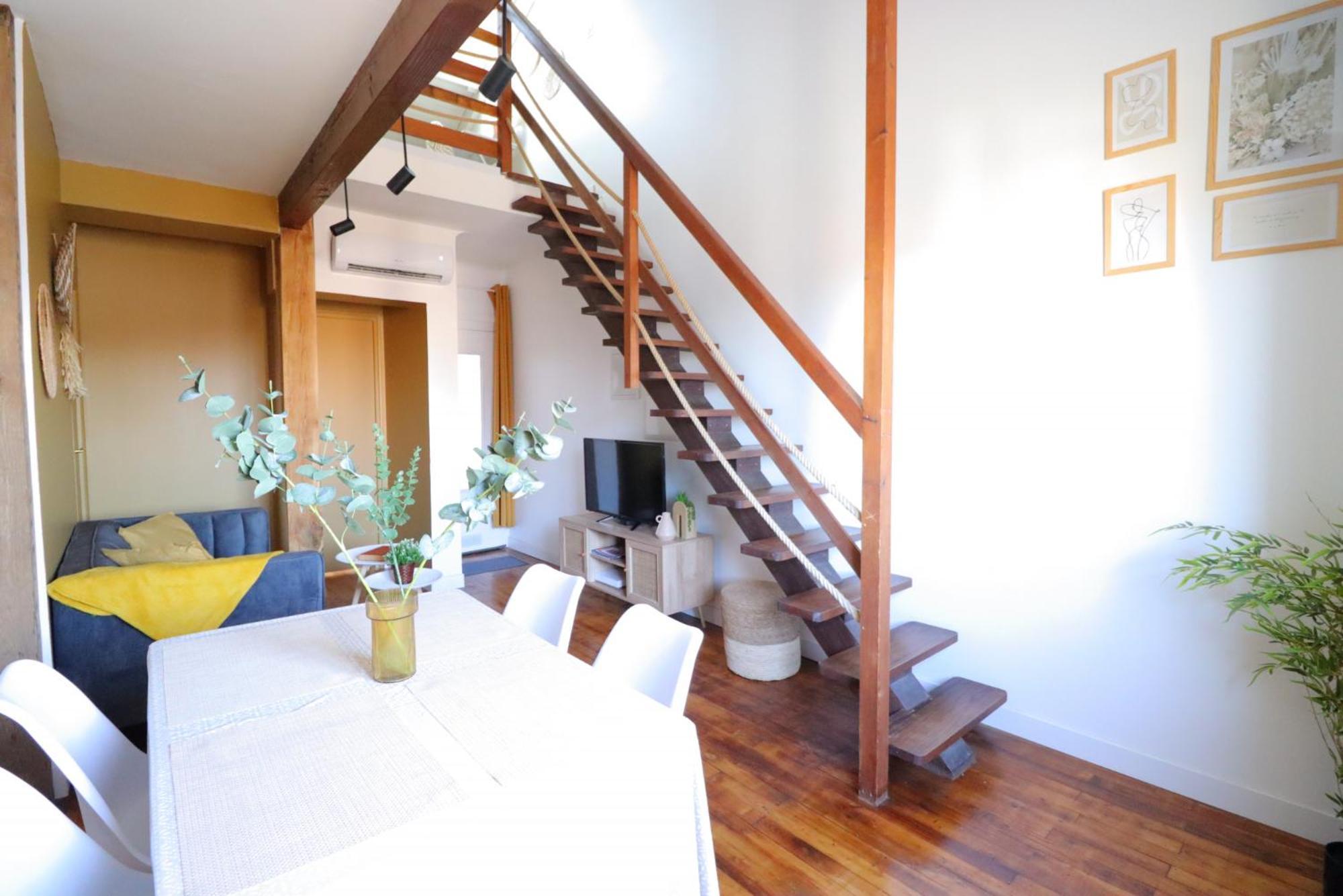 Le Boho - Charmant T3 Avec Climatisation Et Fibre Bergerac Zimmer foto