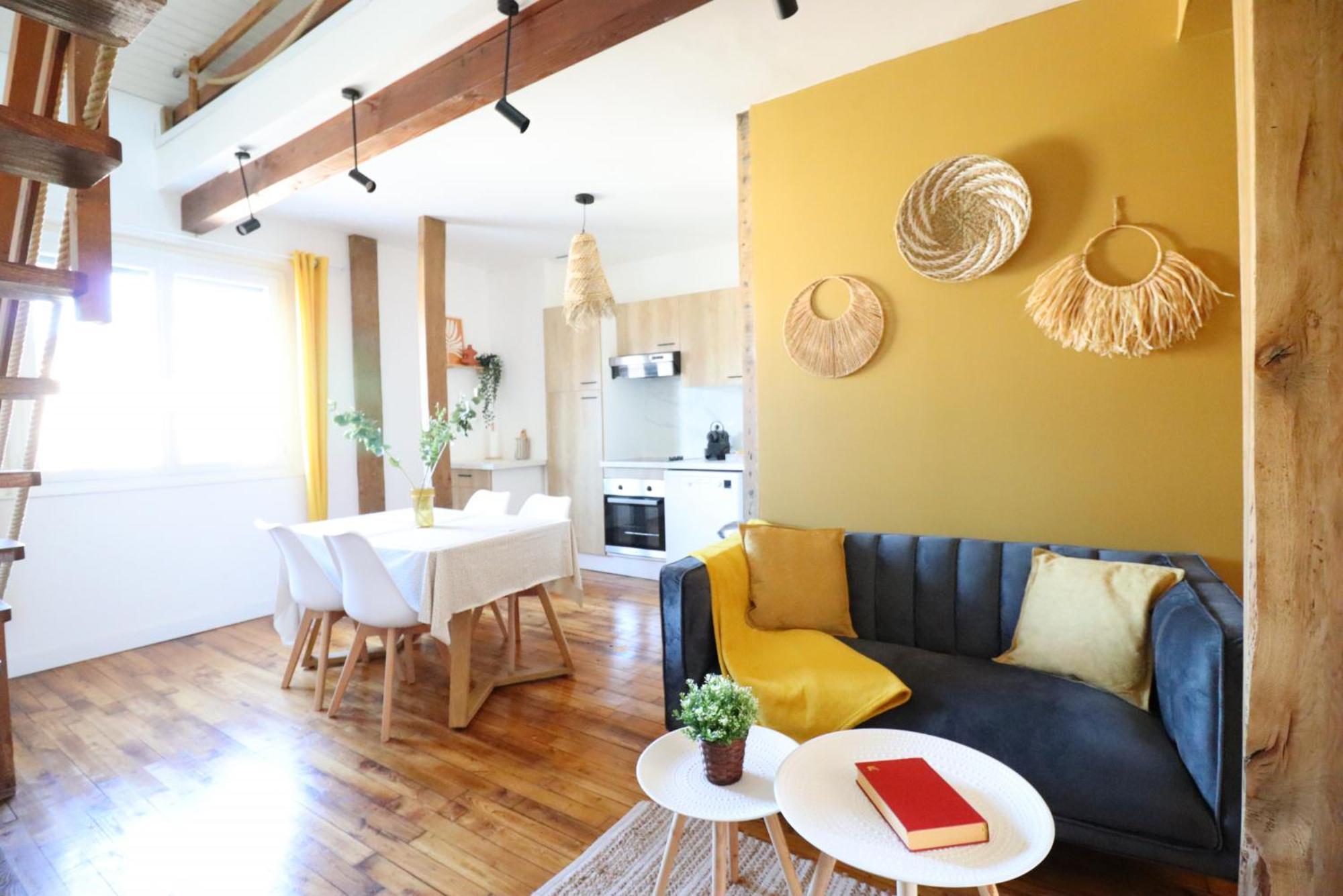 Le Boho - Charmant T3 Avec Climatisation Et Fibre Bergerac Zimmer foto